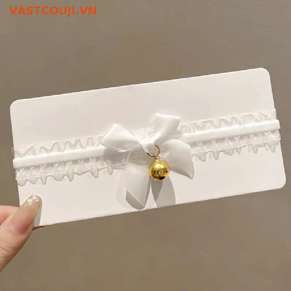 Băng Đô Tai Mèo Phối Ren Và Chuông Hóa Trang Gợi Cảm Cho Nữ