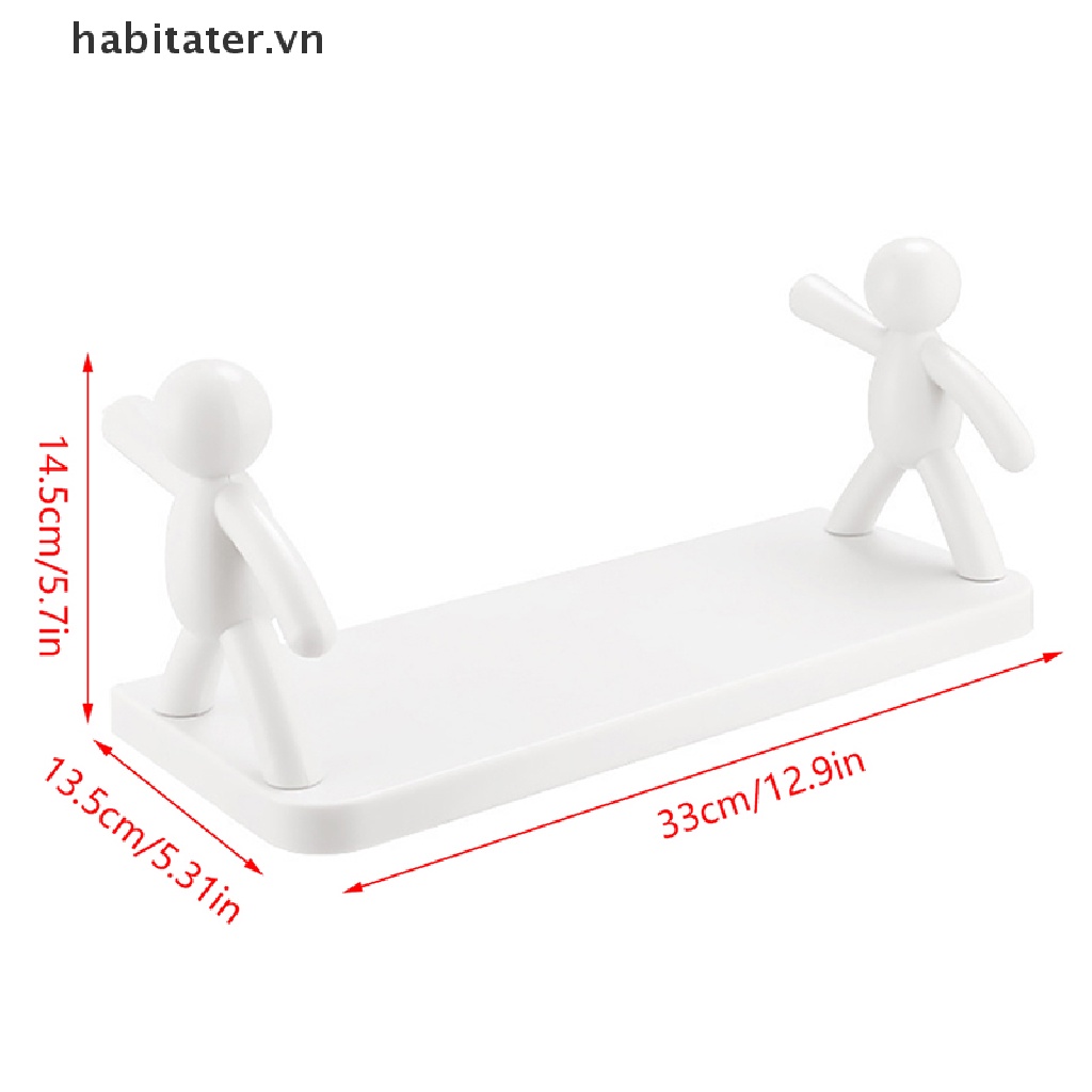 Kệ Treo Tường Không Cần Đục Lỗ Thiết Kế Đơn Giản Tiện Dụng Cho Gia Đình