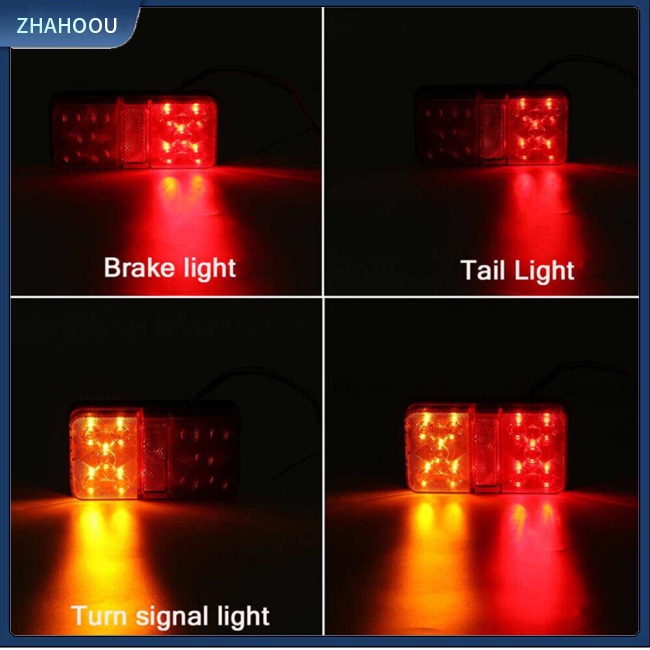 ☃HOME☃ 1 Pair Truck Rear Turn Signal 10w Dc 12v Led Waterproof Tail Light Kit Warning Lamp For Rv Camping Trailer
