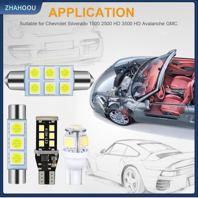 ☃Nhà Cửa☃ Set 12 Bóng Đèn Led T10 T15 6000k 360 Độ Cho Xe Hơi
