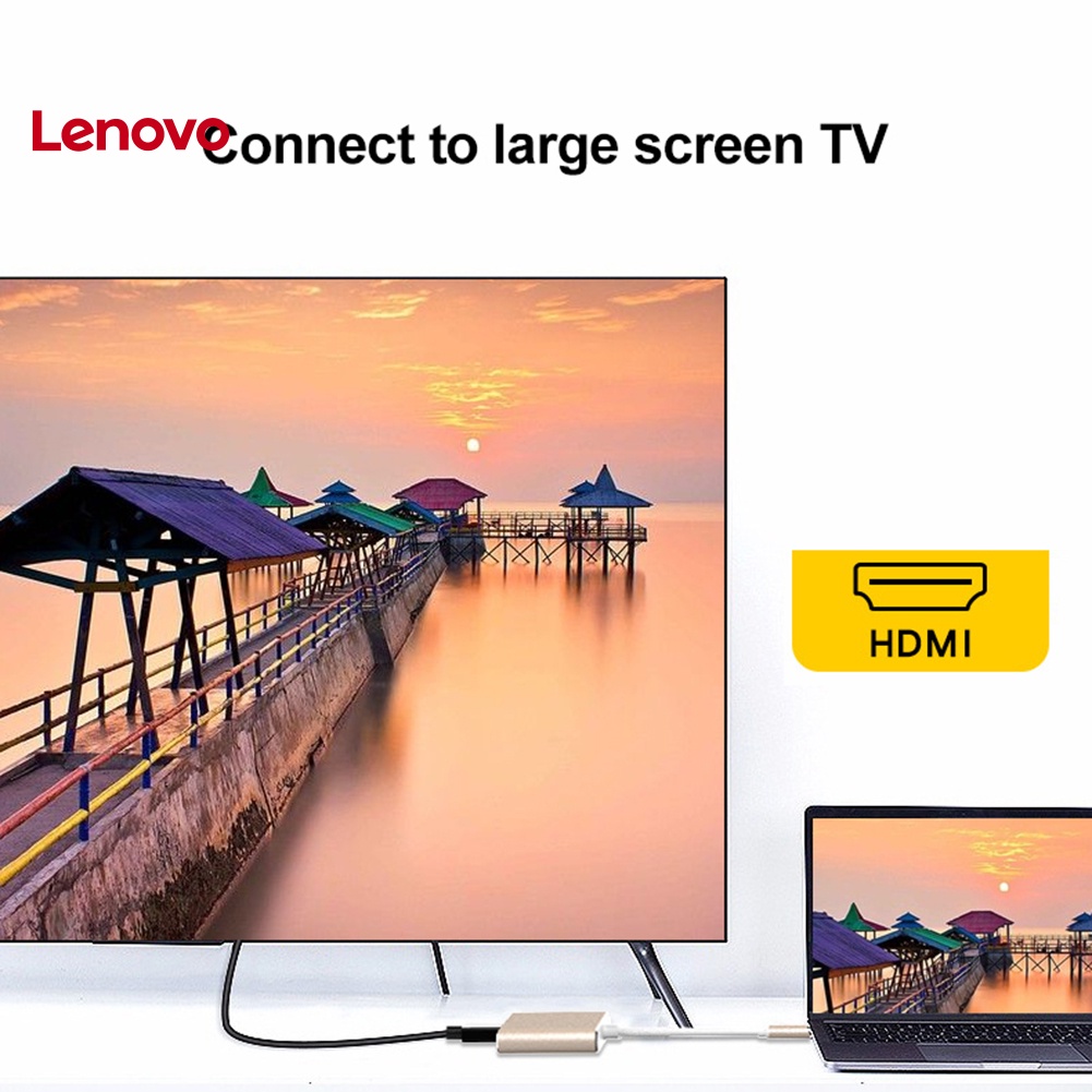 Cáp Chuyển Đổi 3 Trong 1 Từ Đầu Cắm Type-C Sang Cổng Cắm HDMI USB 3.0