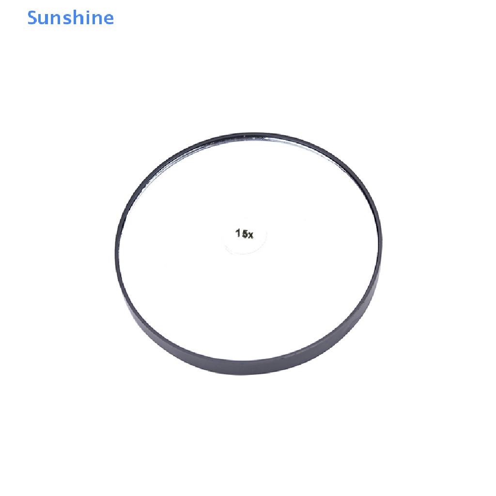 Gương Trang Điểm Phóng Đại 15X 3.5 &quot;Có Giác Hút Tiện Dụng Gương Trang Điểm Phóng Đại 2 Mặt Có Giác Hút Tiện Dụng Đèn Chiếu Sáng Makak Makak