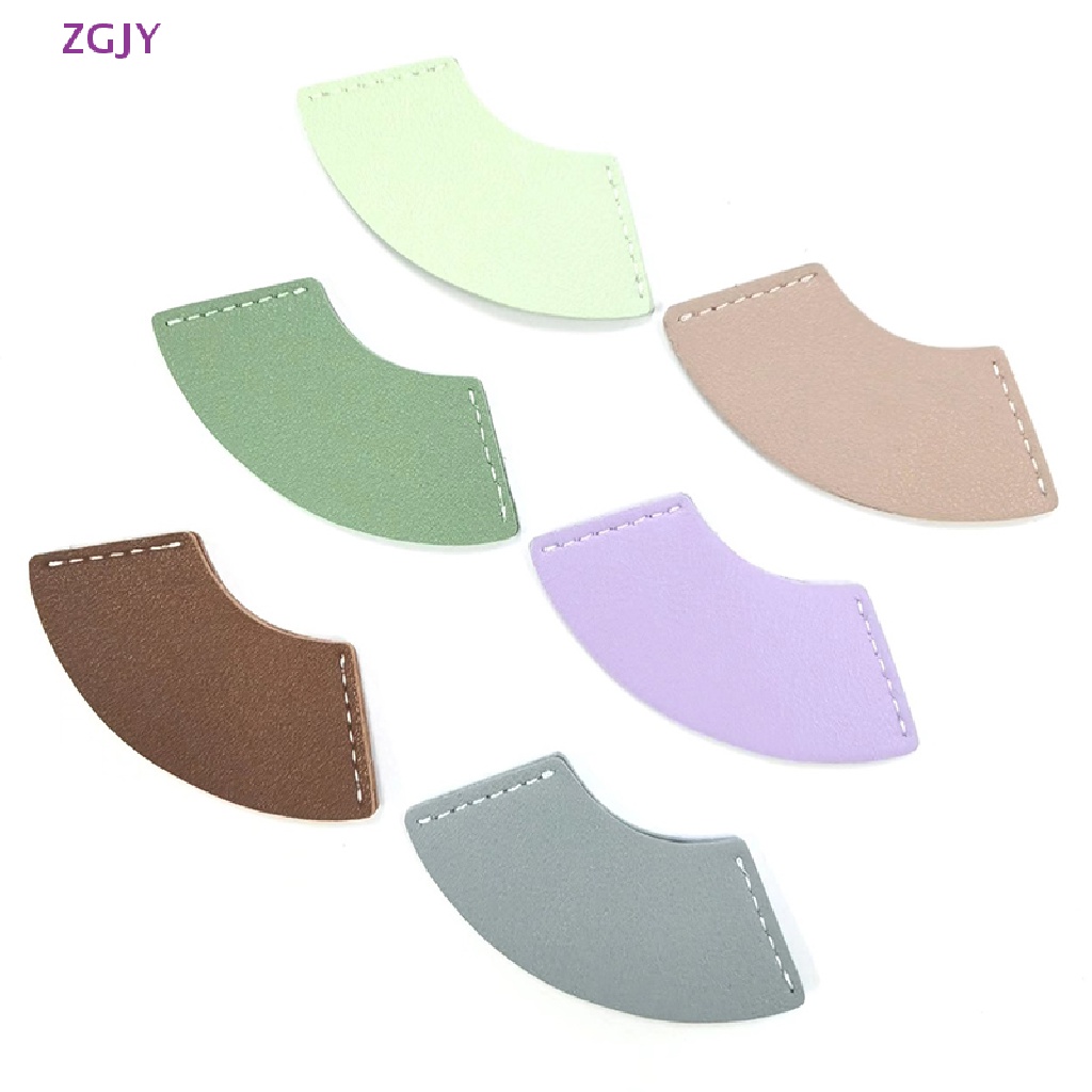 Thẻ Đánh Dấu Trang Sách Bằng Da Hình Quạt Phong Cách Vintage Mới