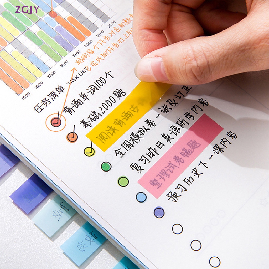 Set 200 Tờ Giấy Ghi Chú Nhiều Màu Chống Nước Có Thước Đo Tiện Dụng Mới