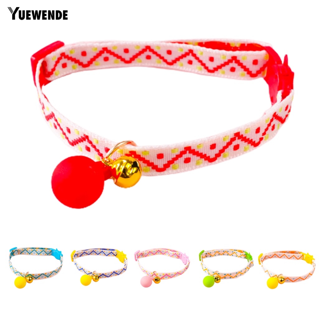 Vòng Cổ Thú Cưng Gắn Chuông Nhiều Màu Thời Trang