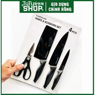 Bộ dao kéo nhà bếp 4 món lock&lock ckk106s4