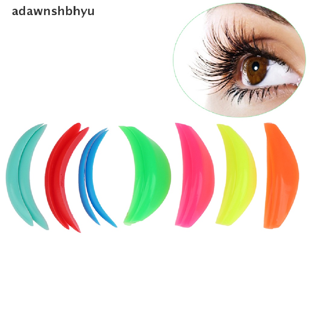 Bộ 7 Cặp Đệm Silicone Uốn Cong Lông Mi Có Thể Tái Sử Dụng