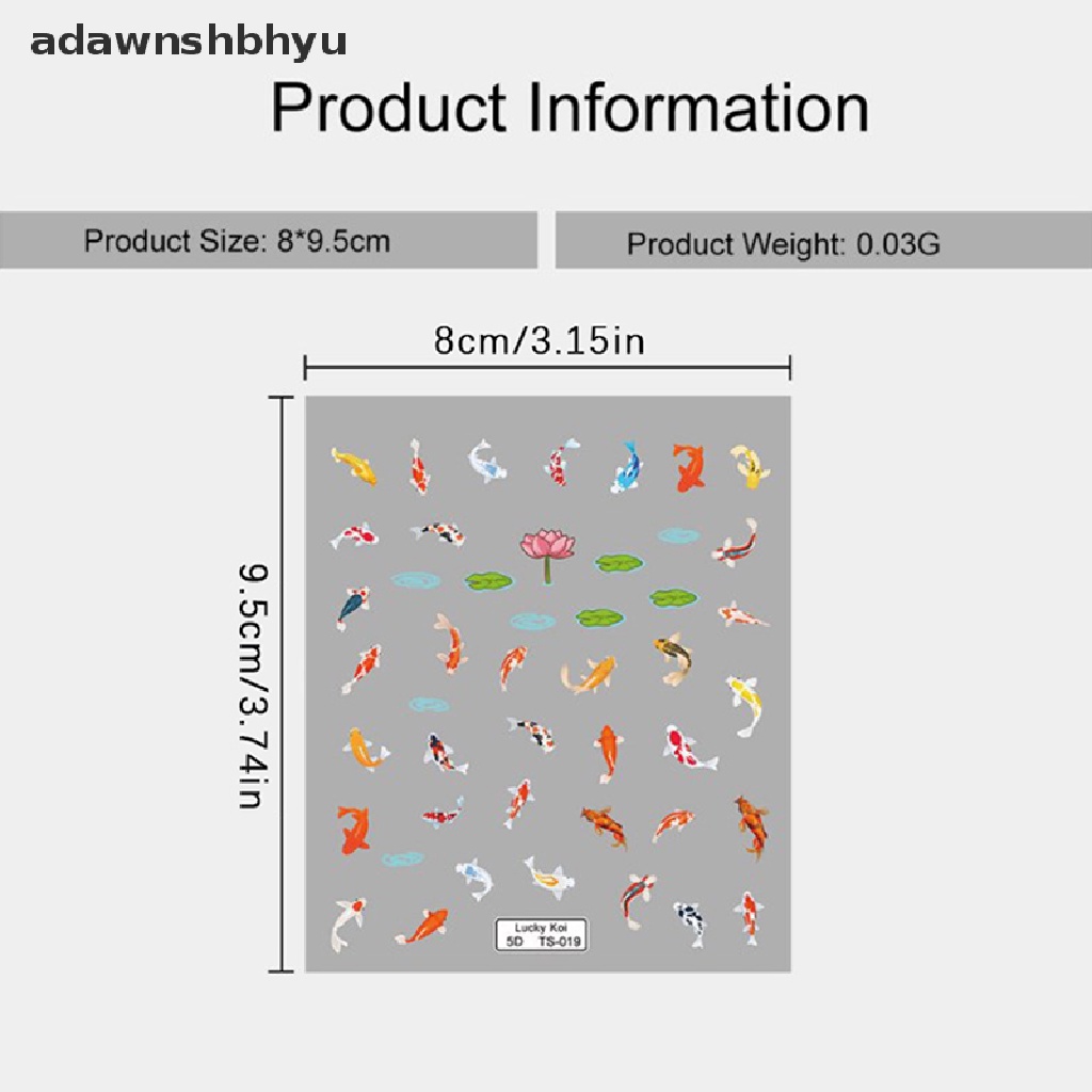 Miếng Dán Trang Trí Móng Tay Hình Nấm 5D Nhiều Màu Sắc