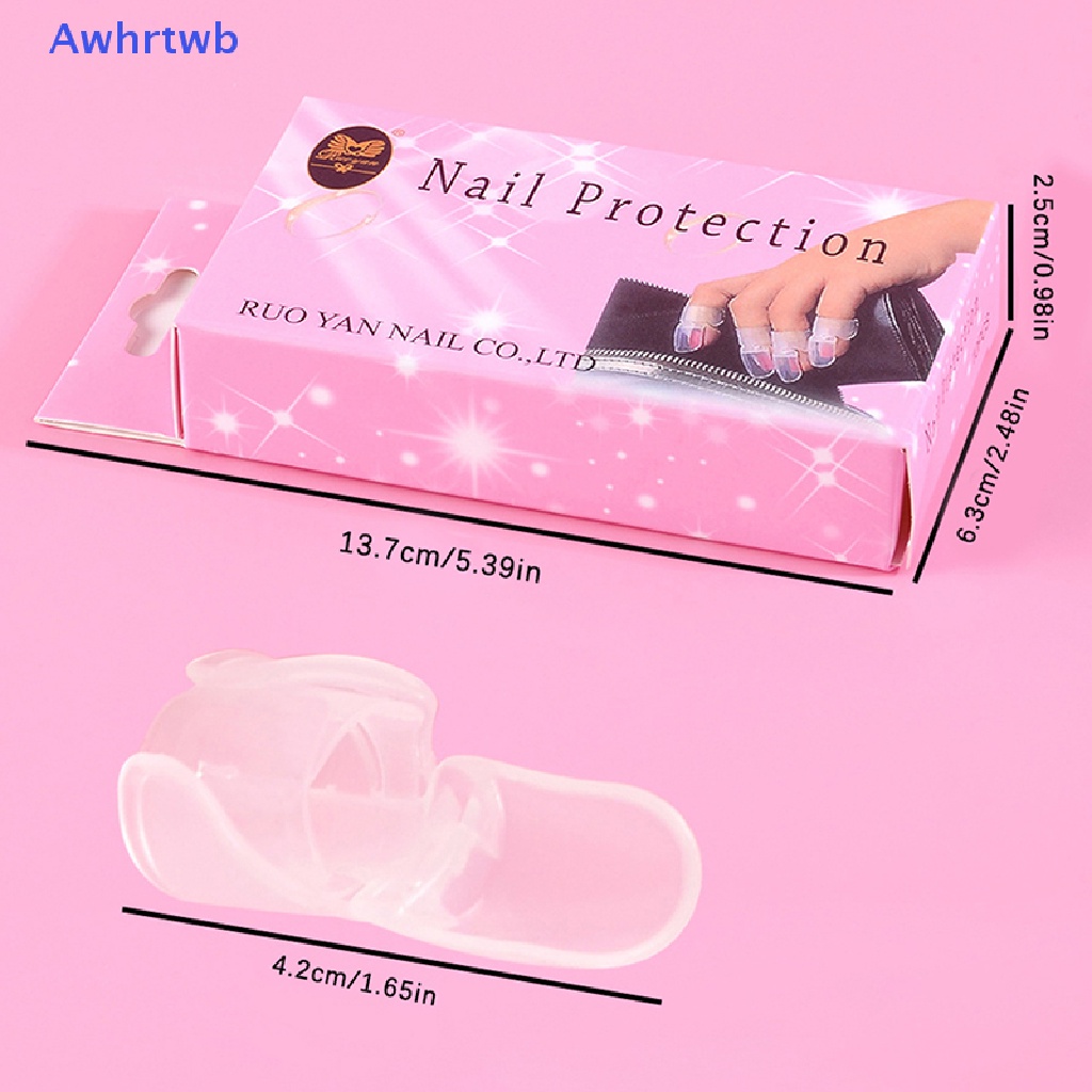 Set 10 Nắp Nhựa Bảo Vệ Móng Tay Mới