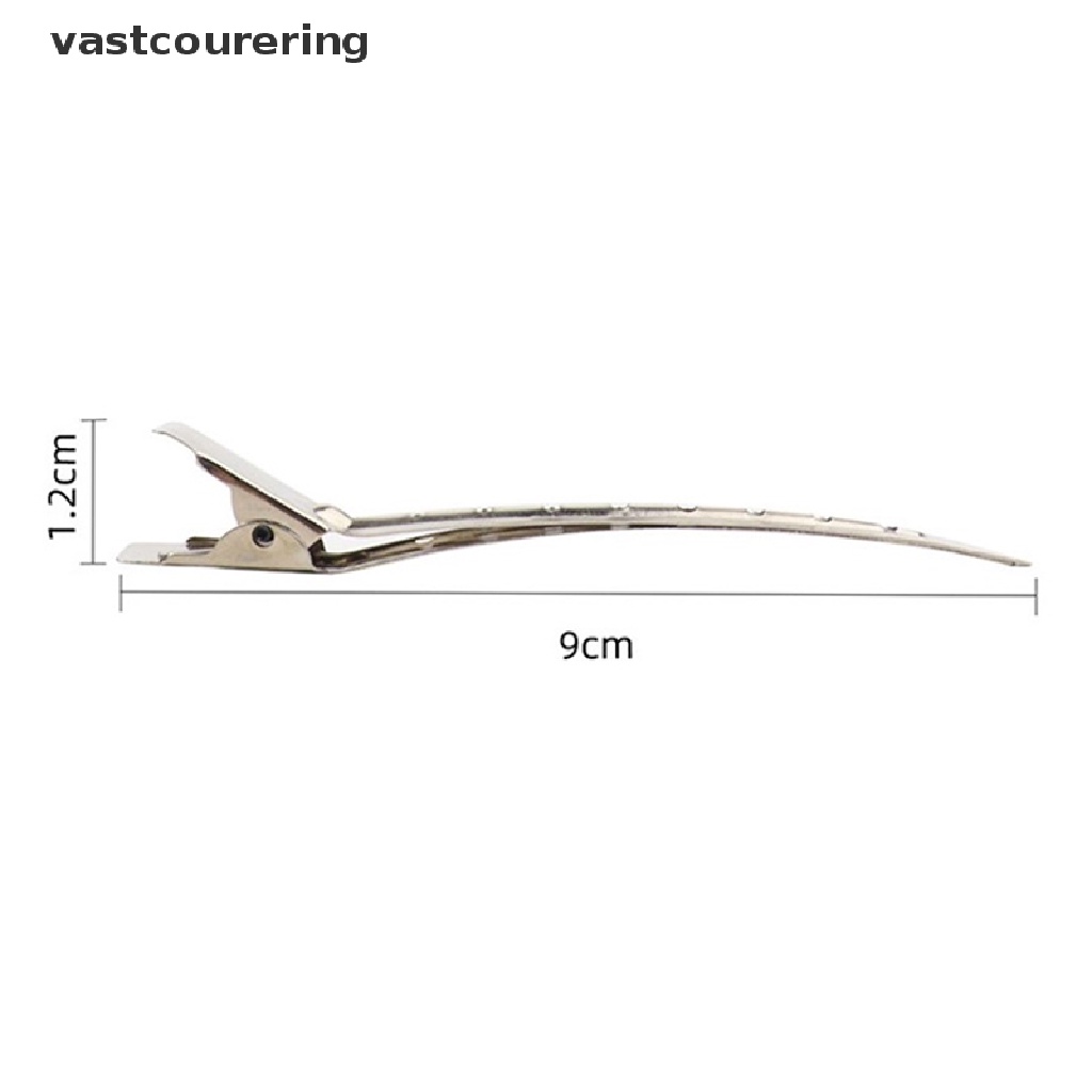 Bộ 10 Kẹp Chia Tóc Bằng Thép Không Gỉ Tiện Dụng