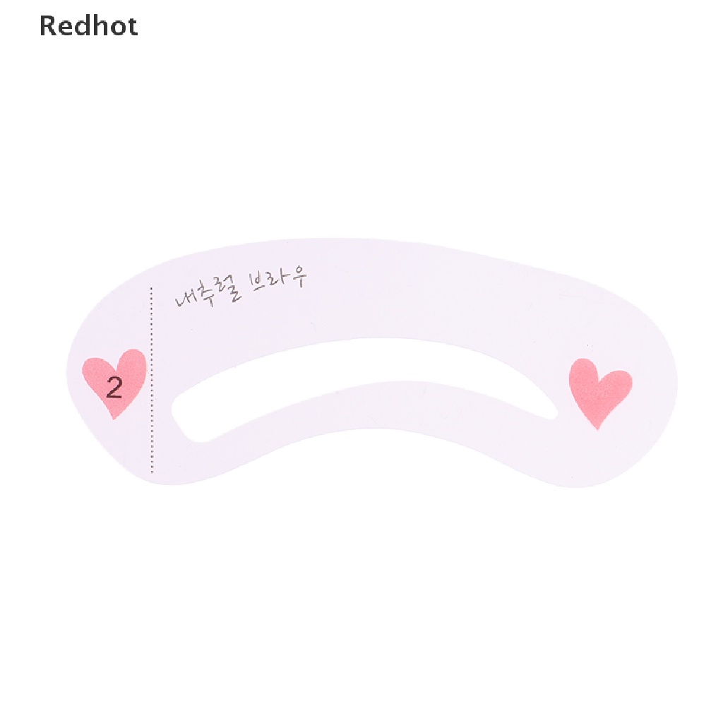 &lt; Redhot &gt; Set 10 Túi Thẻ Khuôn Vẽ Lông Mày 3 Kiểu Có Thể Tái Sử Dụng