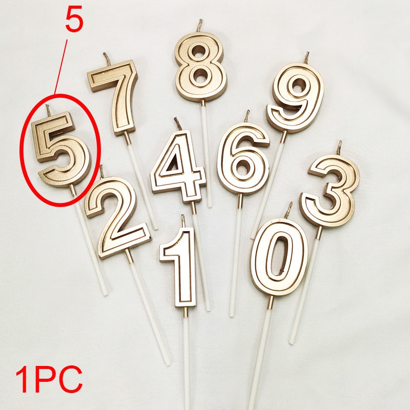 Nến Kỹ Thuật Số 0-9 Không Khói Hình Bánh Sinh Nhật / Lễ Hội 3D