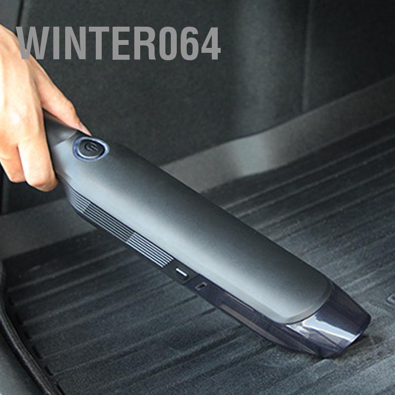 Winter064 Máy Hút Bụi Không Dây Cầm Tay Mini Có Thể Sạc Lại Công Suất Cao Cho Xe Hơi Gia Đình