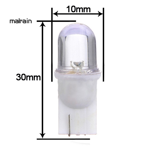 Bộ 10 Đèn LED Ánh Sáng Trắng 12V Chất Lượng Cao Cho Bảng Điều Khiển Xe Hơi