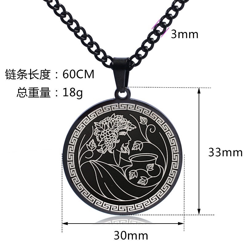 Z Vòng cổ Bằng Thép Titan Không Gỉ Phong Cách Hip Hop Rock Cá Tính