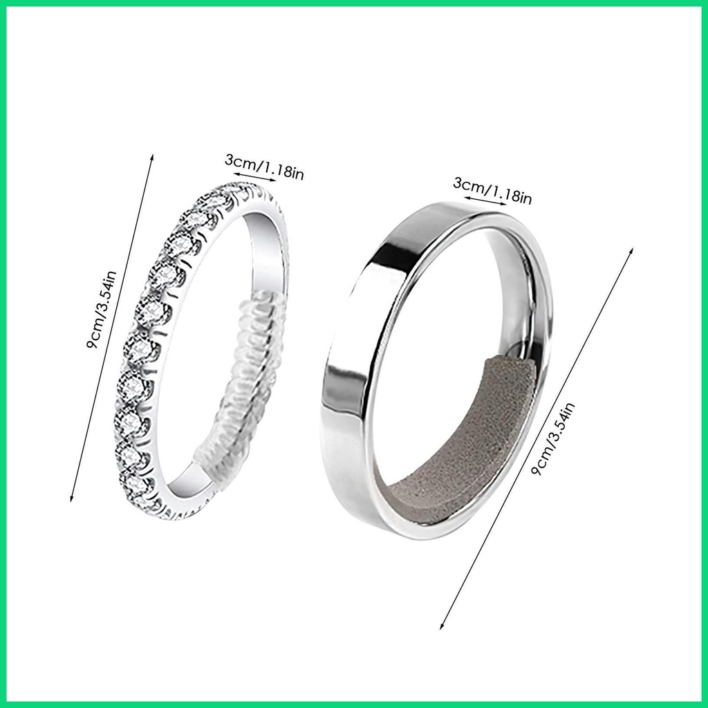 Bộ 47 Vòng Đệm Trong Suốt Điều Chỉnh Kích Thước Nhẫn jiwvn