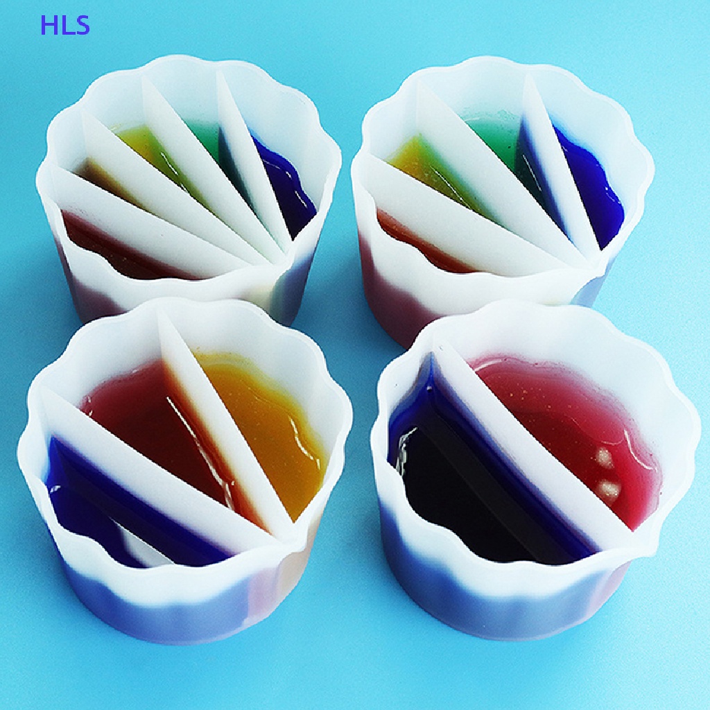 Cốc Silicone Chia 5 Kênh Chuyên Dụng Cho Sơn Acrylic