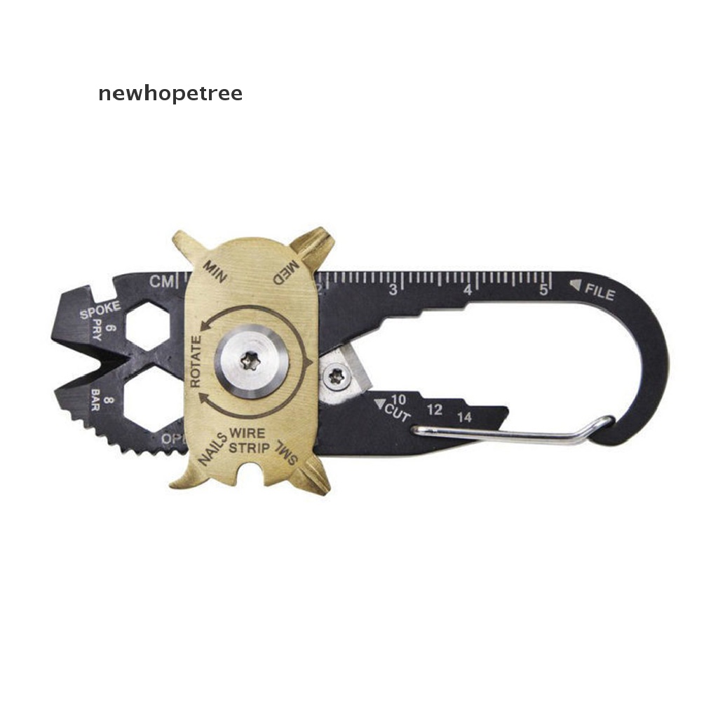 Móc Khóa Kiêm Dụng Cụ Mở Nắp Chai Mini 20 Trong 1 Bỏ Túi Tiện Dụng