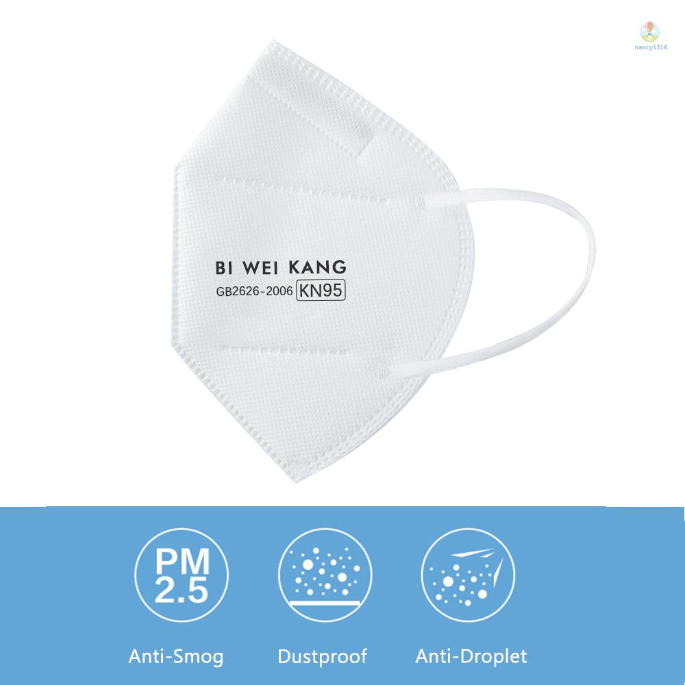 Set 10 Khẩu Trang KN95 Vải Không Dệt Mềm Mại Thoáng Khí Chống Bụi