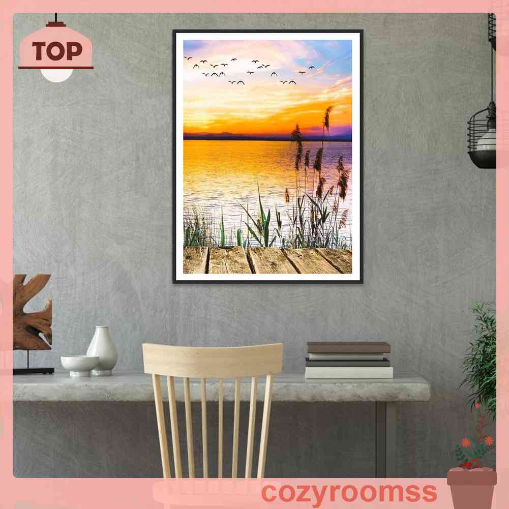 Tranh Đính Đá Kim Cương Toàn Bộ 5D DIY Hình Vẽ Phong Cảnh