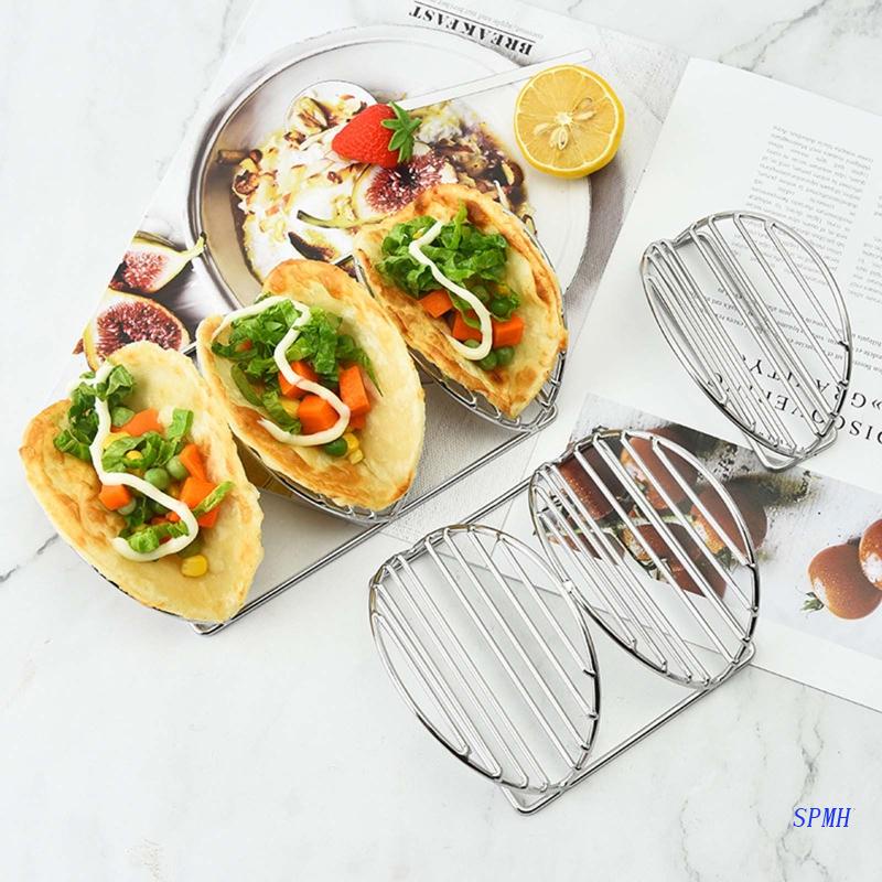 Giá Đỡ Bánh Taco Bằng Thép Không Gỉ 3 Kích Cỡ