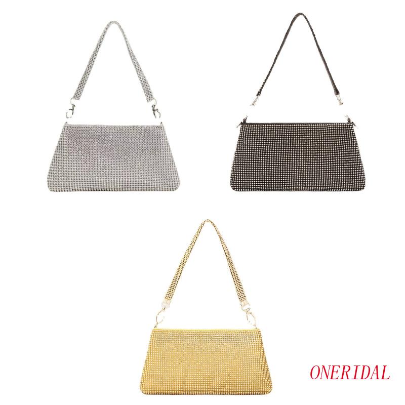 Ví Cầm Tay Đính Đá Lấp Lánh Dành Cho Nữ