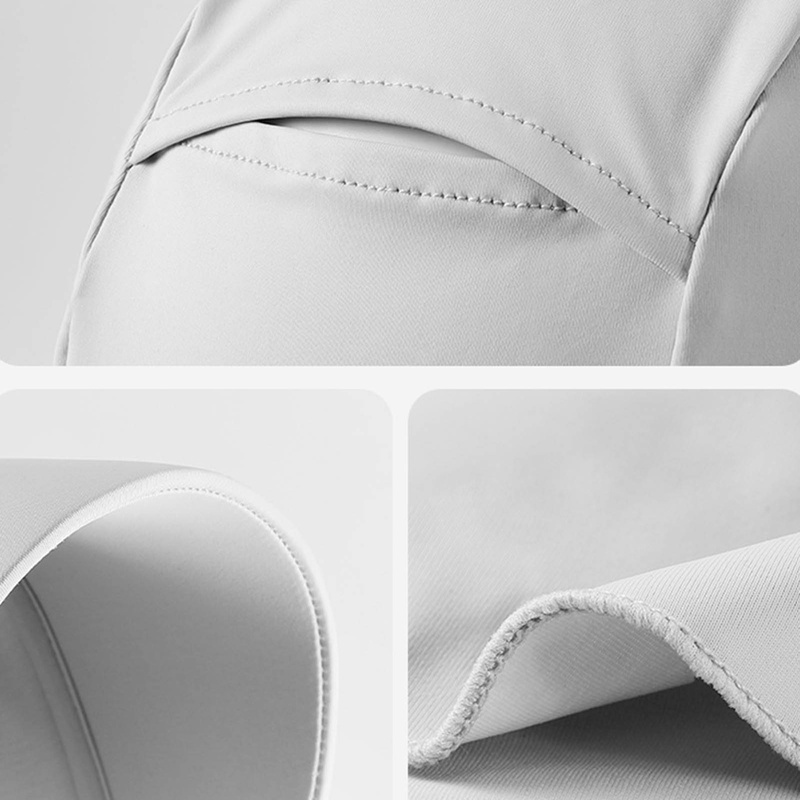 Jjiuad Mũ Chống Nắng Bằng Lụa Lạnh Kèm Khẩu Trang Trọng Lượng Nhẹ Thoáng Khí