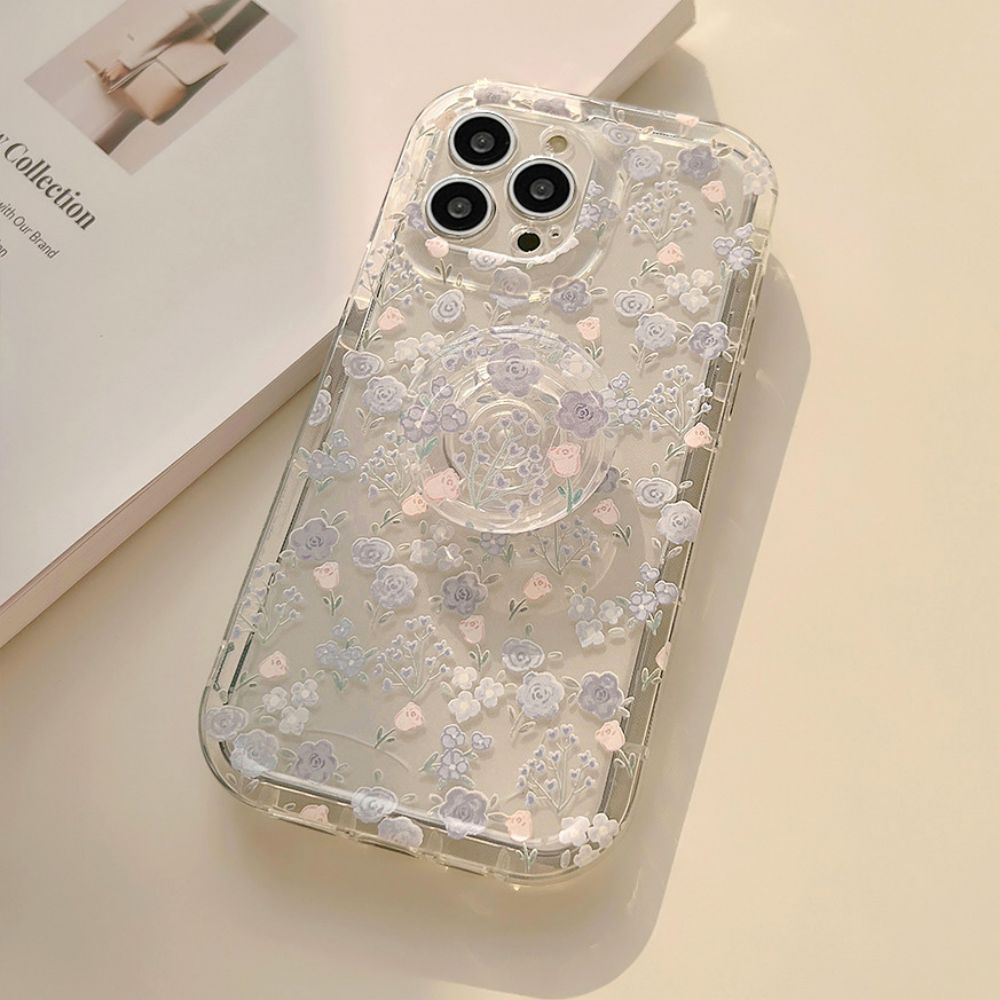 Ốp Điện Thoại TPU Mềm Trong Suốt Họa Tiết Hoa Nhỏ Có Túi Khí Chống Rơi Cho IPhone 11 12 13 14 Pro Max