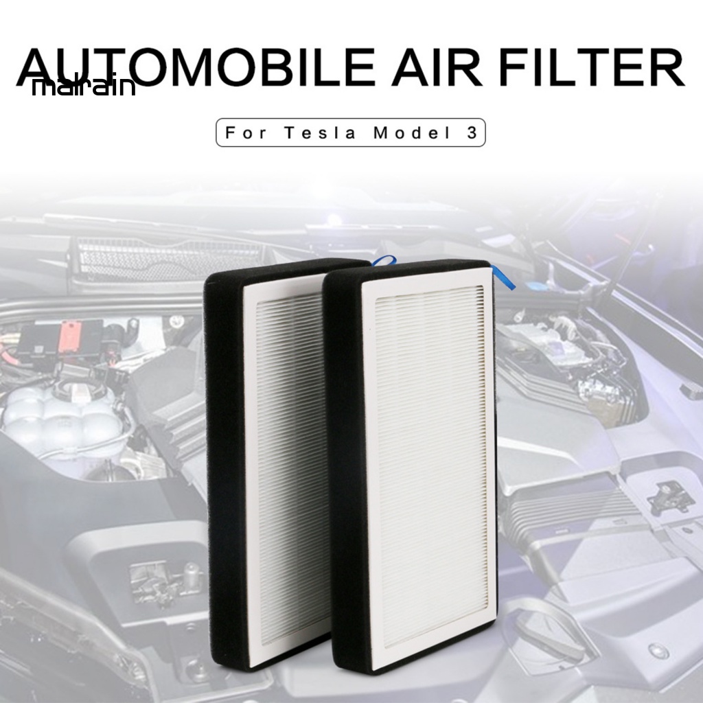Set 2 Bộ Lọc Không Khí A / C Bền Bỉ Cho Tesla Model 3