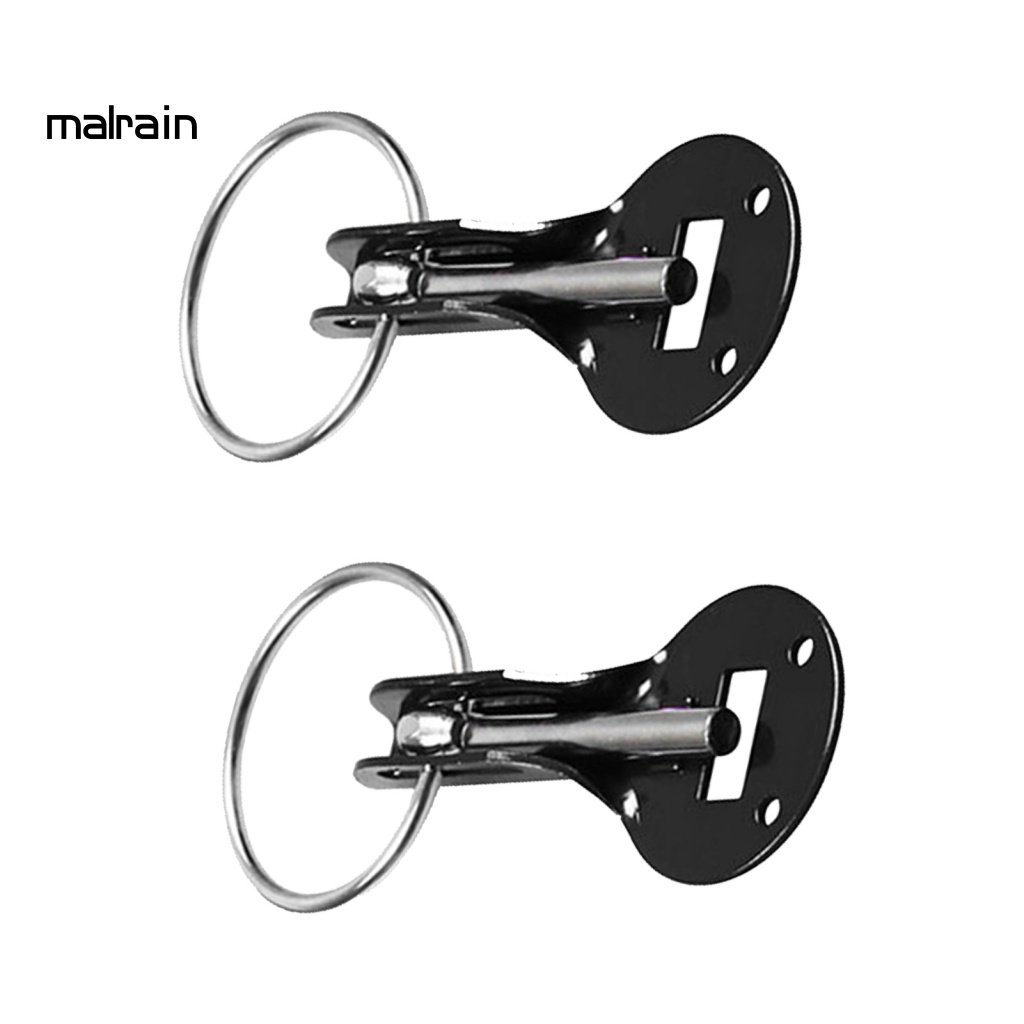 Bộ 2 Khóa Bonnet Bằng Hợp Kim Nhôm Màu Đen Cho Xe Hơi