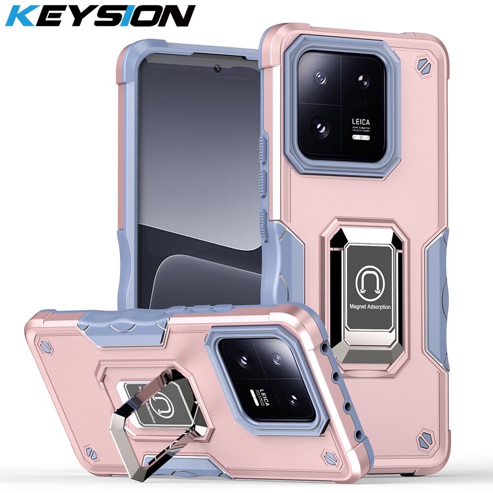 Ốp Điện Thoại Silicon Dẻo + PC Chống Sốc Kèm Giá Đỡ Nhẫn Cho Xiaomi 13 Pro 5G Xiaomi Mi 13 13 Pro 5G