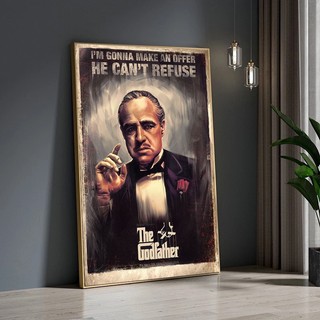 Tranh sơn dầu treo tường phim the godfather 1972