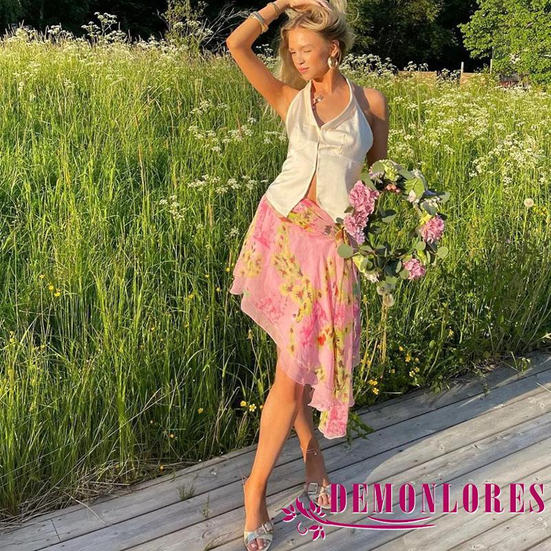 Áo Crop Top Không Tay Cổ Chữ V Màu Trơn Phong Cách Retro Y2K Dành Cho Nữ