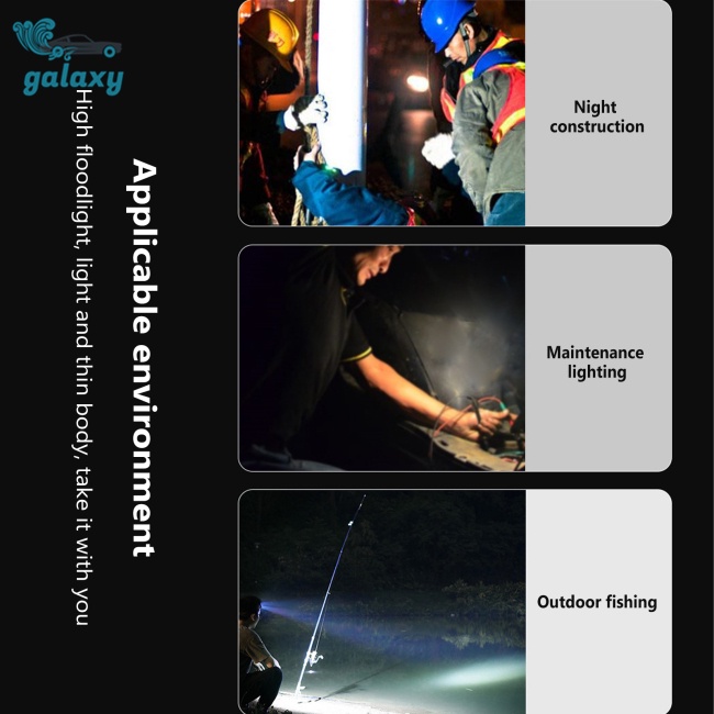 Galaxy Đèn Pin Led Cob Cảm Biến Sóng Có Chức Năng Kết Nối Bluetooth