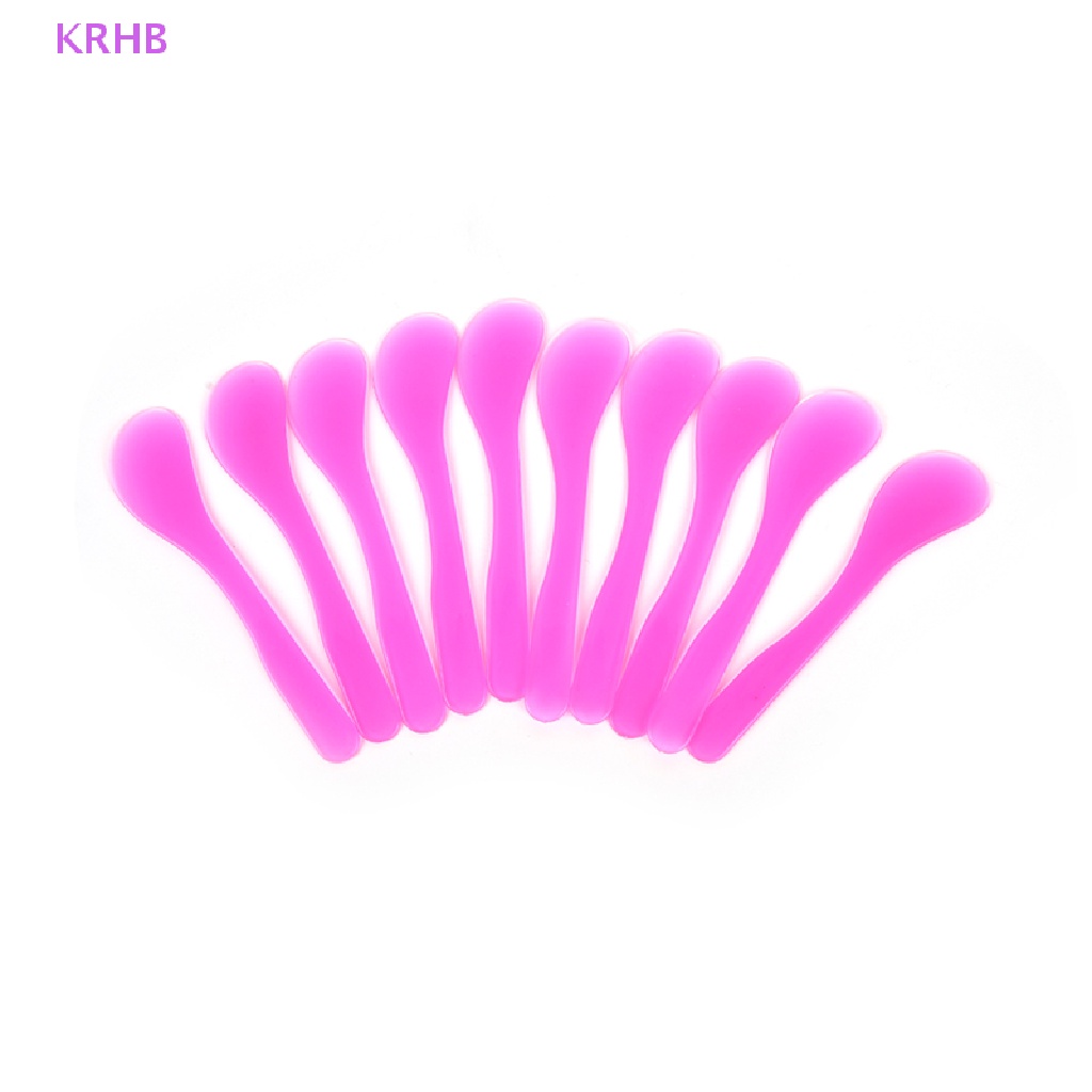 Set 10 Muỗng Nhựa Trộn Mặt Nạ DIY Tiện Dụng Mới