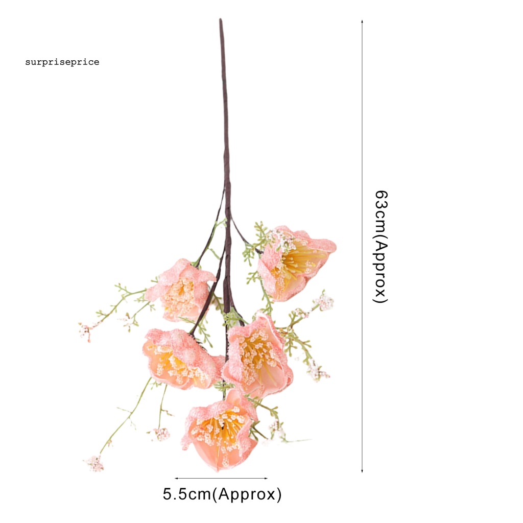 Hoa Mắt Xanh Nhân Tạo Nhiều Màu Chống Rơi Trang Trí Phòng Khách SPA / Phòng Khách