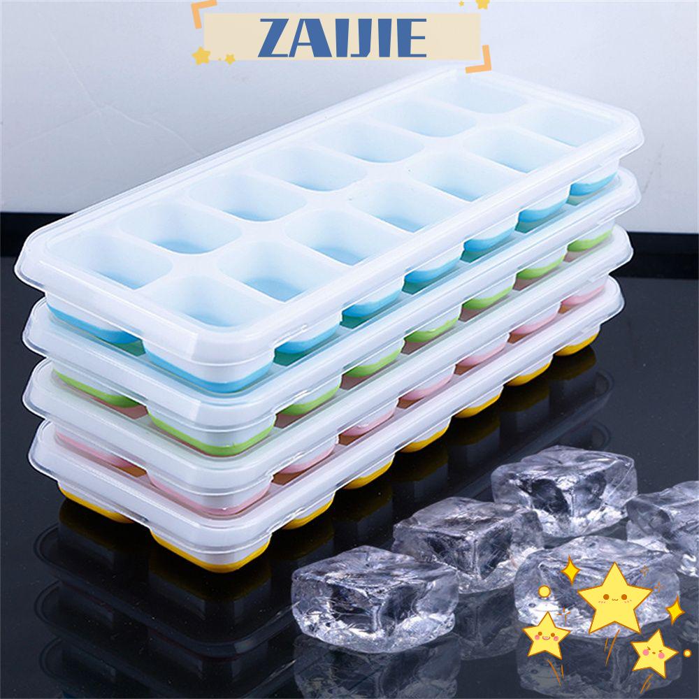 Khuôn Silicone Làm Đá Viên 14 Ô Nhiều Màu Sắc Có Thể Tháo Gỡ Tiện Dụng