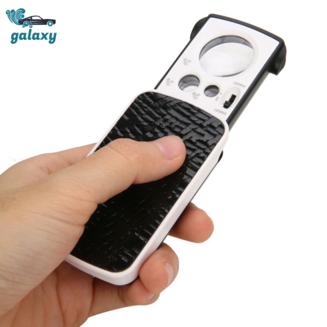 Kính Lúp Phóng Đại 30X 60X 90X Có Đèn LED 8.5 * 4.5 * 2CM