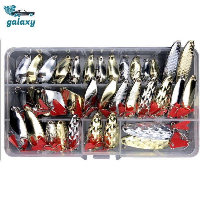 Galaxy Set 10 / 25 / 35 Mồi Giả Nhử Cá Bằng Kim Loại Chất Lượng Cao