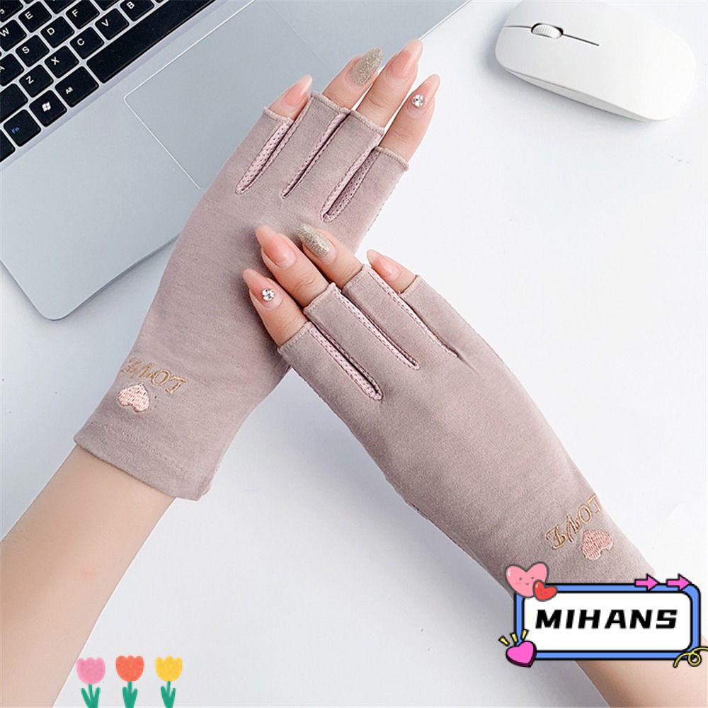 Găng Tay Lái Xe Hở Ngón Màu Sắc Nhã Nhặn