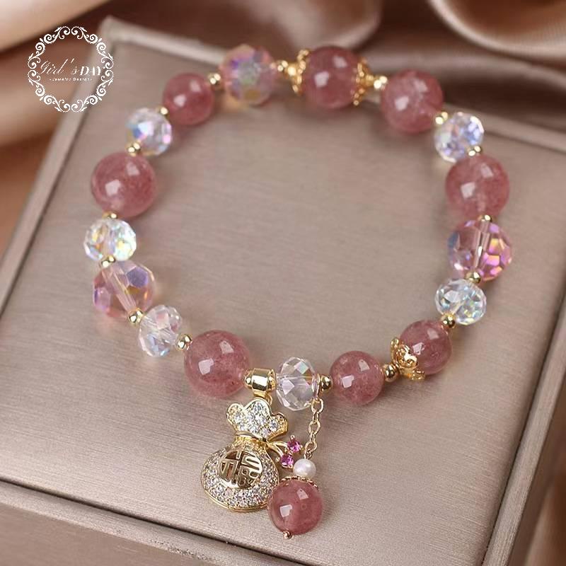 Vòng Tay May Mắn Đính Pha Lê Cao Cấp Thời Trang Dành Cho Nữ