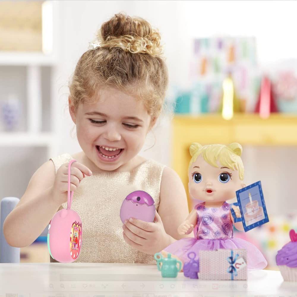 MYRONGVN Ốp Điện Thoại Họa Tiết Hoạt Hình Dễ Thương Kèm Dây Đeo Cho Tamagotchi Pix