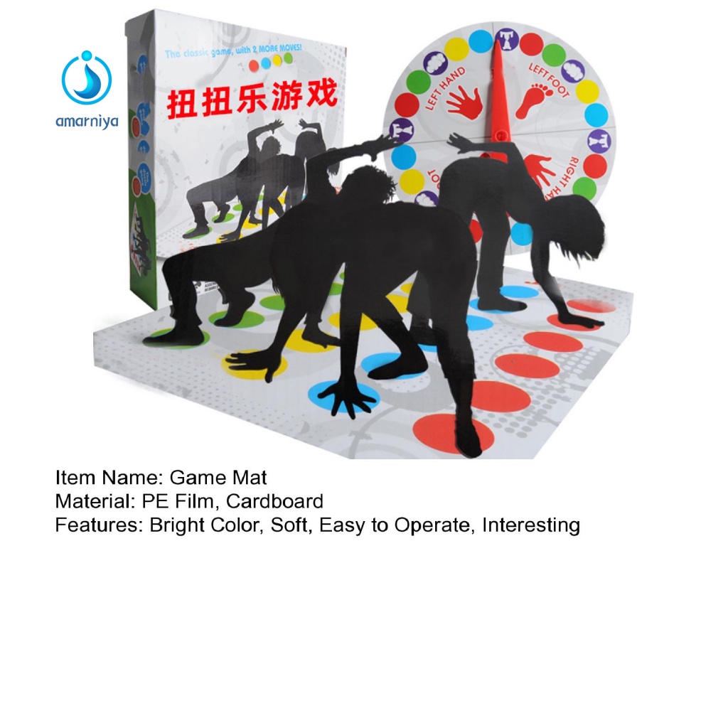 1 Bộ Thảm Chơi Game Xoắn Cơ Thể Dễ Mang Theo Vui Nhộn Cho Gia Đình