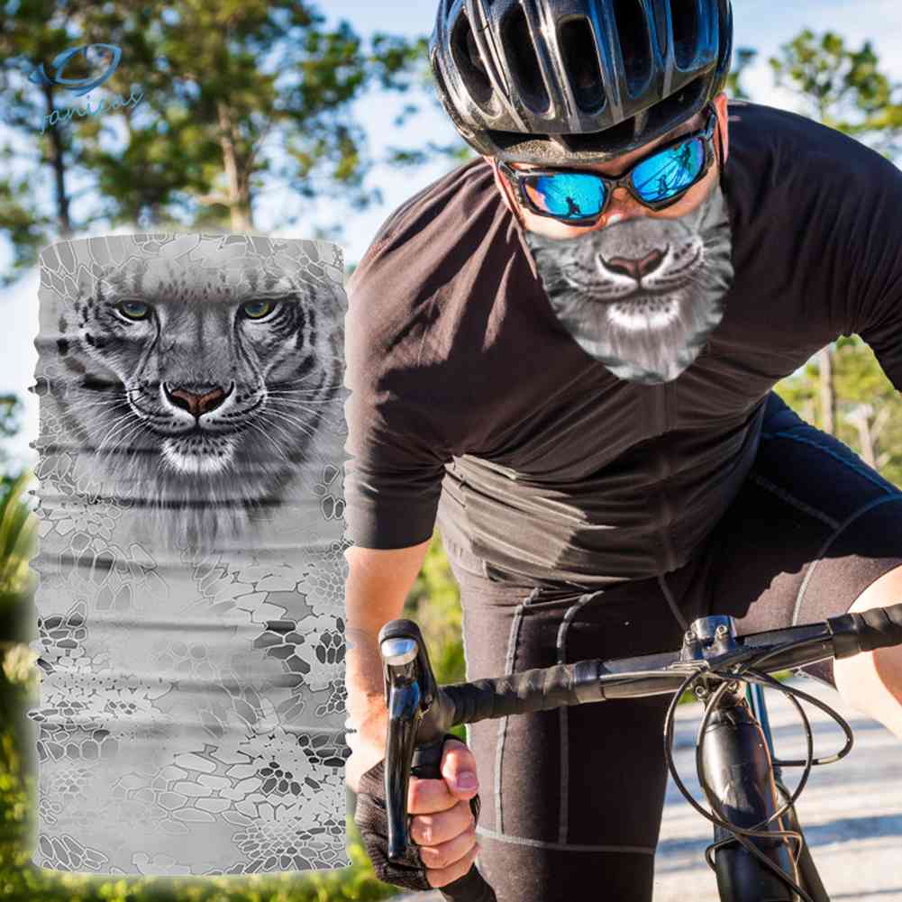 Khăn Choàng Cổ Che Phủ Mặt Không Đường May Thoáng Khí In Họa Tiết Động Vật Dành