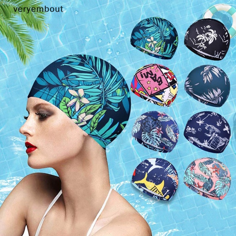 Mũ Bơi Co Giãn Chống Thấm Nước Bảo Vệ Tai Nhanh Khô Tiện Dụng