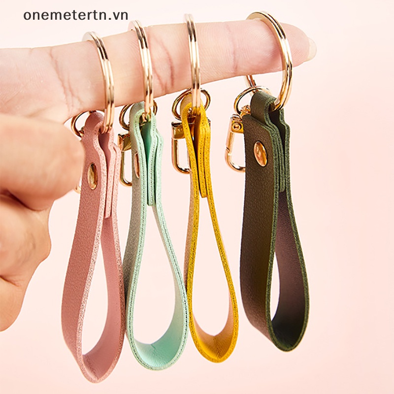 Onemetertn Ví Da PU 24 Màu Trơn Đựng Chìa Khóa Xe Hơi Thời Trang