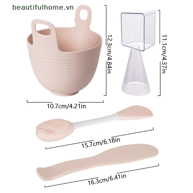 Bộ 4 Dụng Cụ Tự Làm Mặt Nạ Bằng Silicone Tiện Dụng