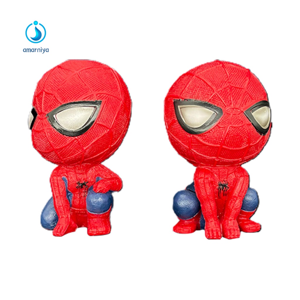 Set 2 Mô Hình Nhân Vật Người Nhện Hoạt Hình Mini Sáng Tạo