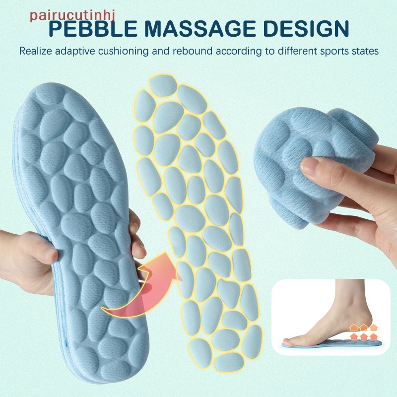 1 Cặp Đệm Xốp Lót Giày Mát Xa Chân Thoáng Khí Cho Nam Nữ