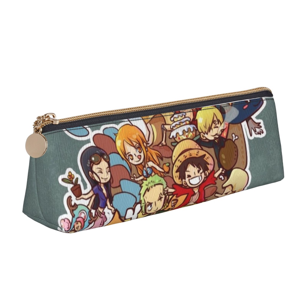 Túi Da Đựng Bút / Mỹ Phẩm In Hình Nhân Vật Luffy Trong One Piece Độc Đáo Xinh Xắn